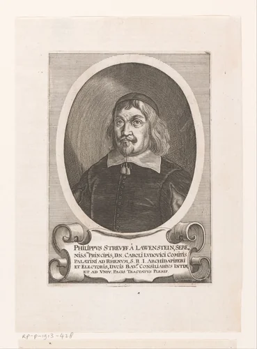 Portret van Philipp Streuff von Lauenstein by Matthäus Merian, book, 1652