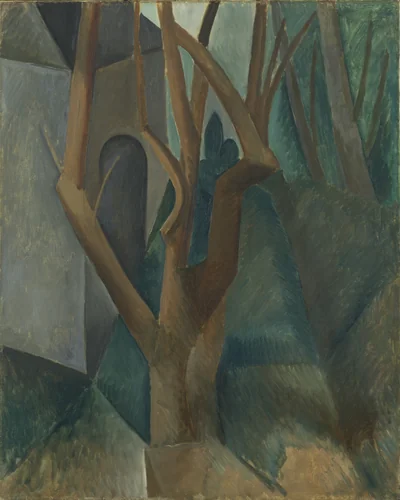 Landscape by Pablo Picasso, painting, 1908