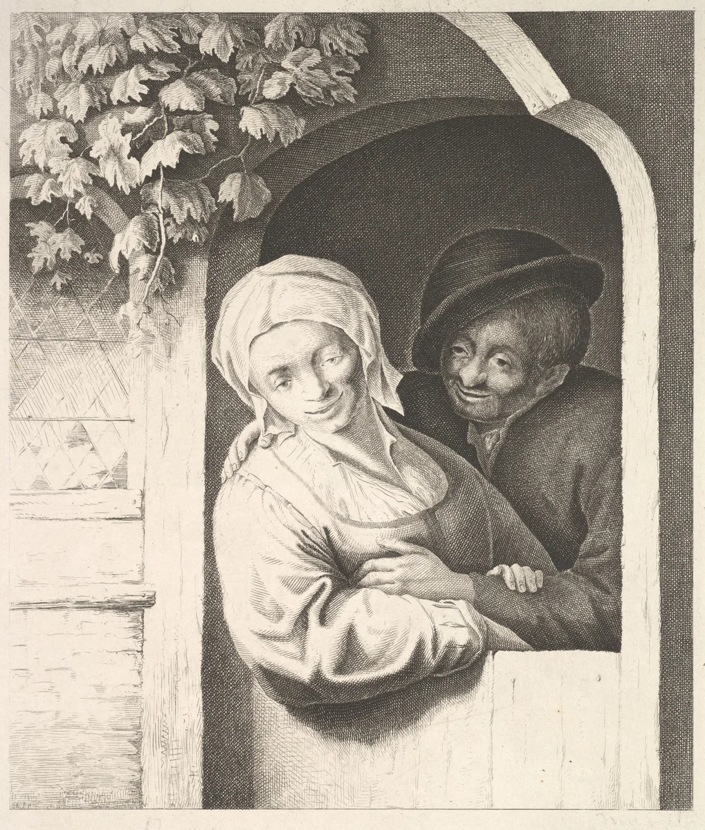 Village Girl by Adriaen van Ostade, print, 1610-1685