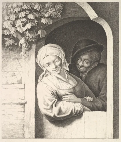 Village Girl by Adriaen van Ostade, print, 1610-1685