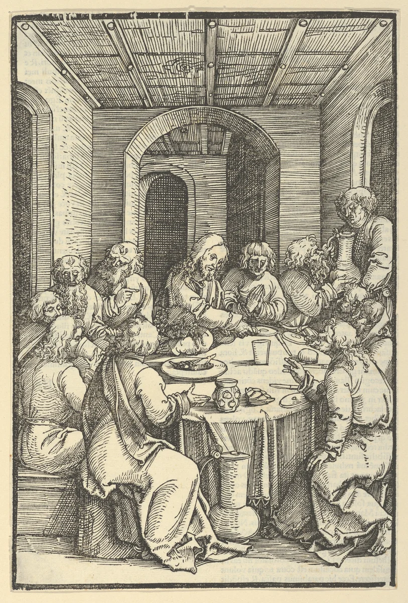The Last Supper, from Speculum passionis domini nostri Ihesu Christi by Hans Schäufelein, print, 1507