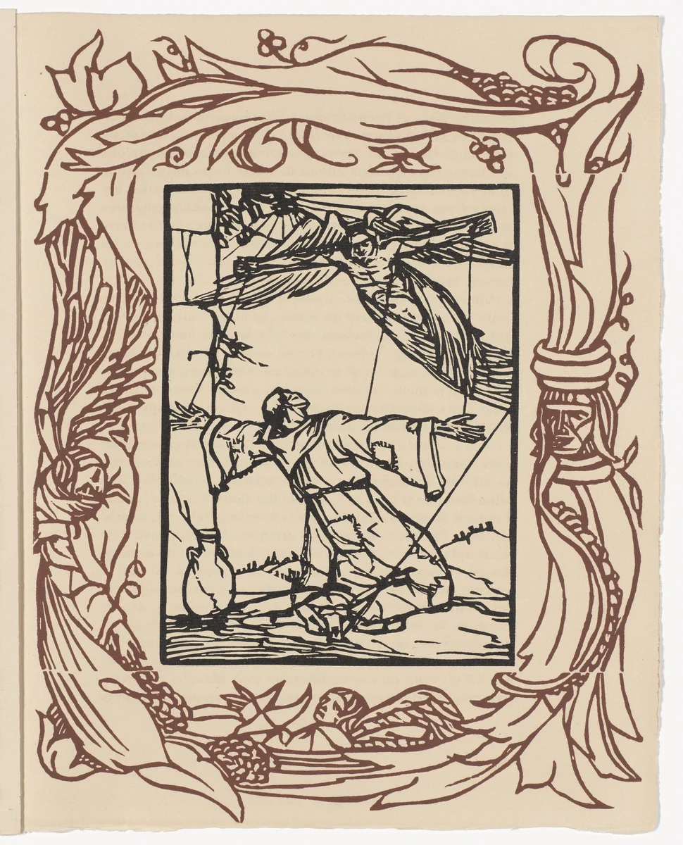 Plate (page 343) from Les Petites Fleurs de St. François (The Little Flowers of St. Francis) by Émile Bernard, illustrated book, 1928