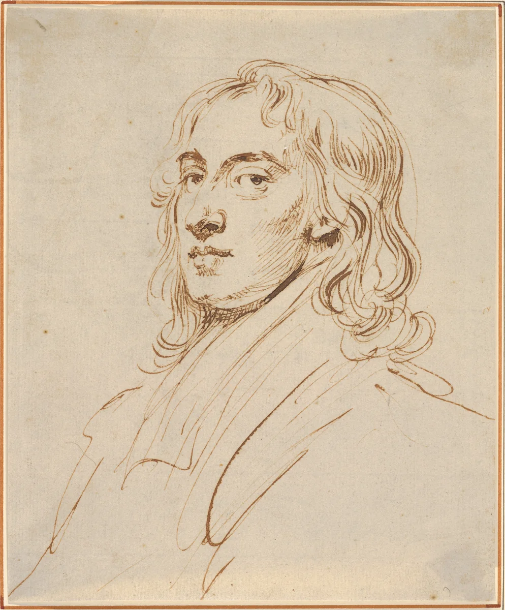 Self-Portrait by John Vanderbank, drawing, 1715-1725