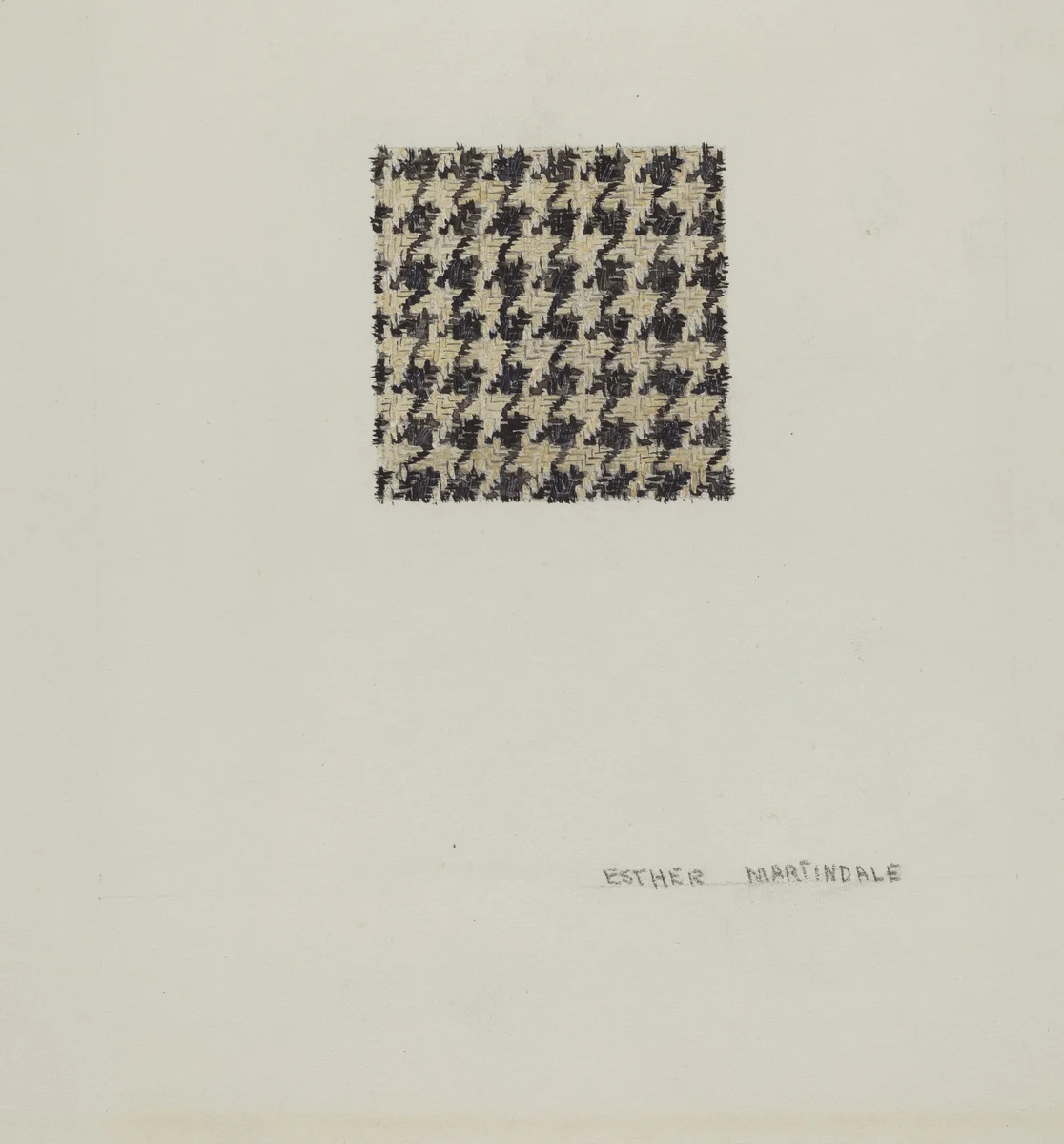 Wool Cloth by Esther Martindale, index of american design, 1935-1942