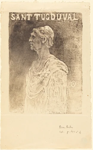Saint Tugdual by Pierre Roche, print, 1855-1922