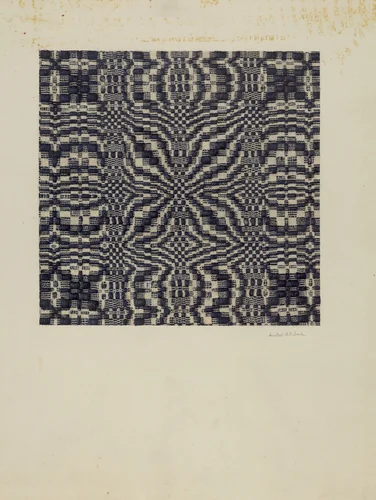 Coverlet by Ann Belle N. Eubank, index of american design, 1940