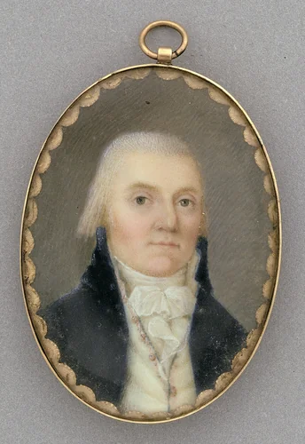 Portrait of Augustine Taylor by John Ramage, painting, 1777-1794