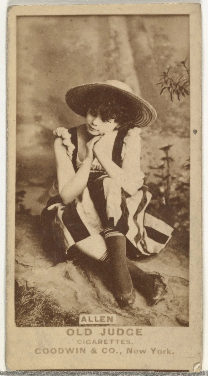 Allen, from the Actors and Actresses series (N171) for Old Judge Cigarettes by Goodwin & Company, photograph, 1886-1890