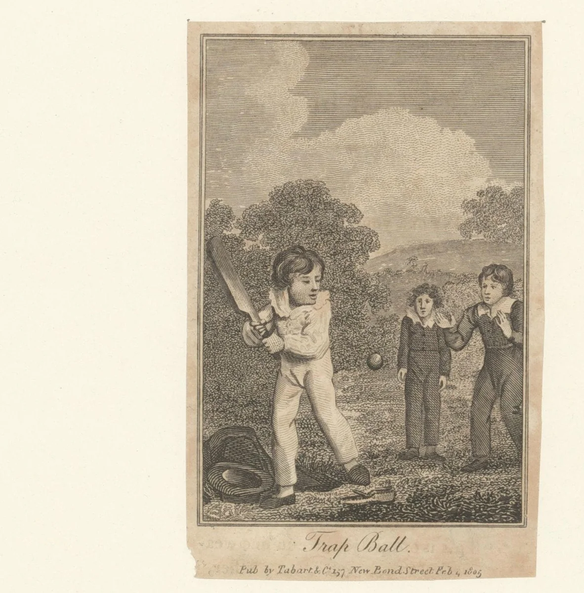 Kinderen spelen trap bal by anonymous, print, 1812