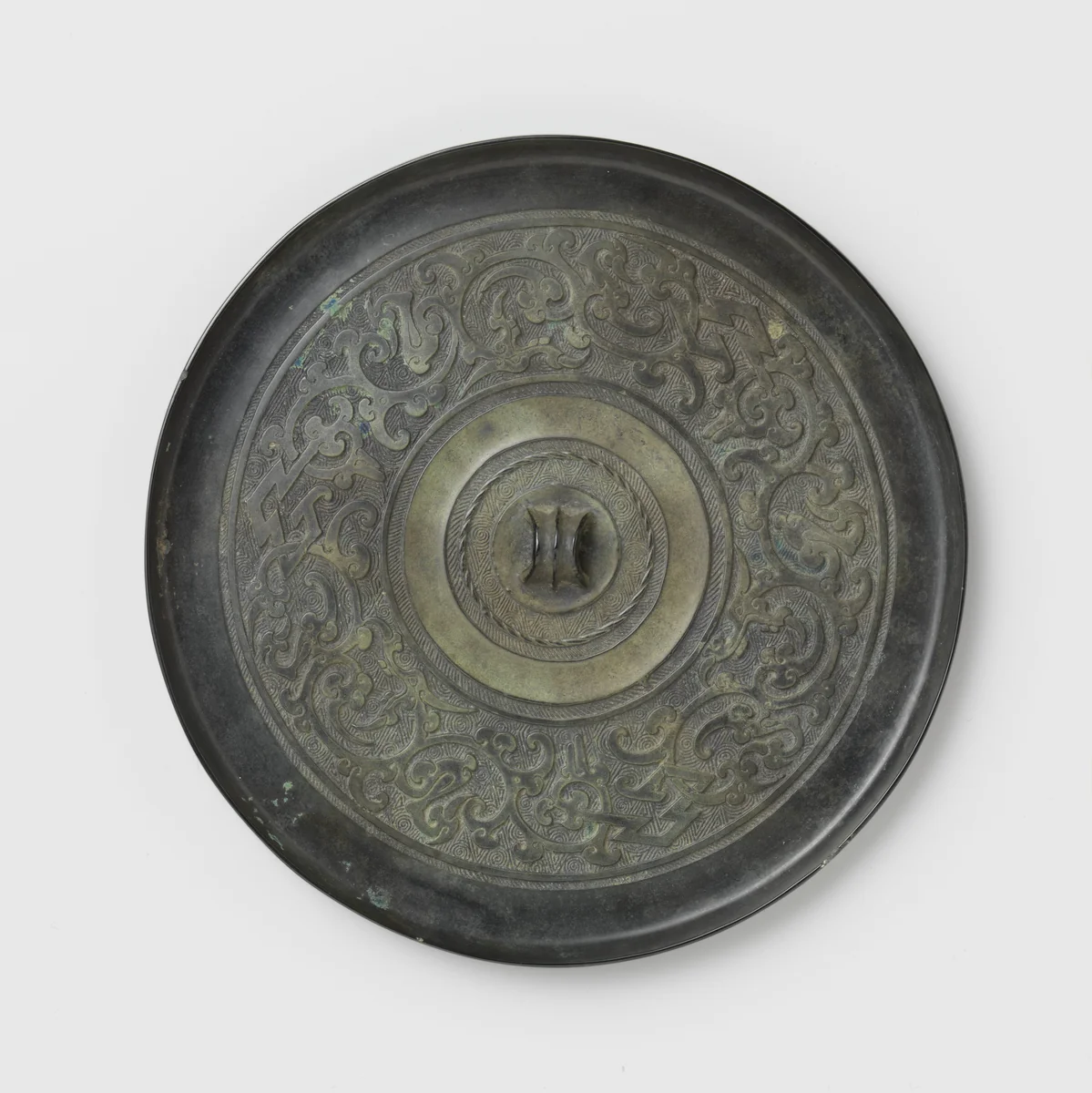 Mirror with stylized bird-dragon motifs by anonymous, other, -300--200