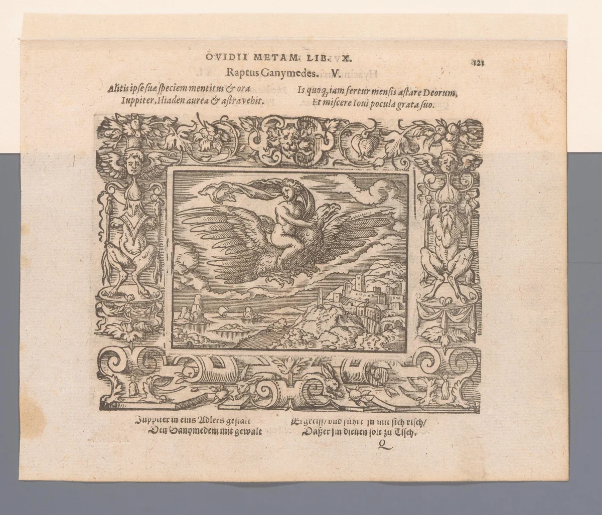 Roof van Ganymedes by Virgilius Solis, print, 1569