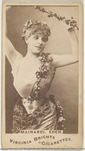 Mainardi, Eden, from the Actors and Actresses series (N45, Type 1) for Virginia Brights Cigarettes by Allen & Ginter, photograph, 1885-1891