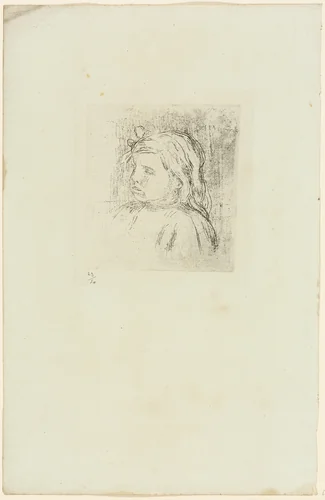 Claude Renoir Turned Three-Quarters to the Left by Pierre-Auguste Renoir, print, 1903-1913