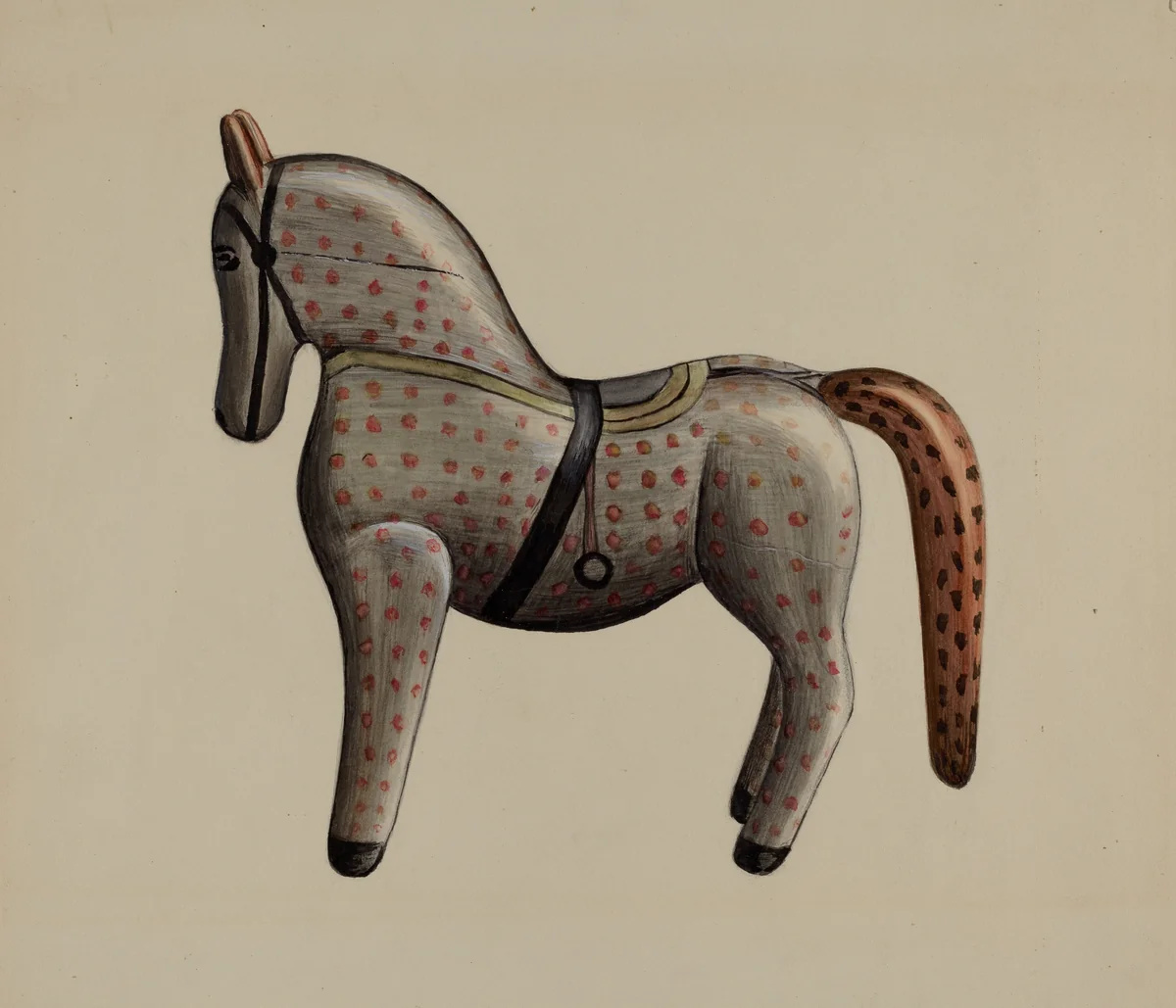 Toy Horse by American 20th Century, index of american design, 1935-1942