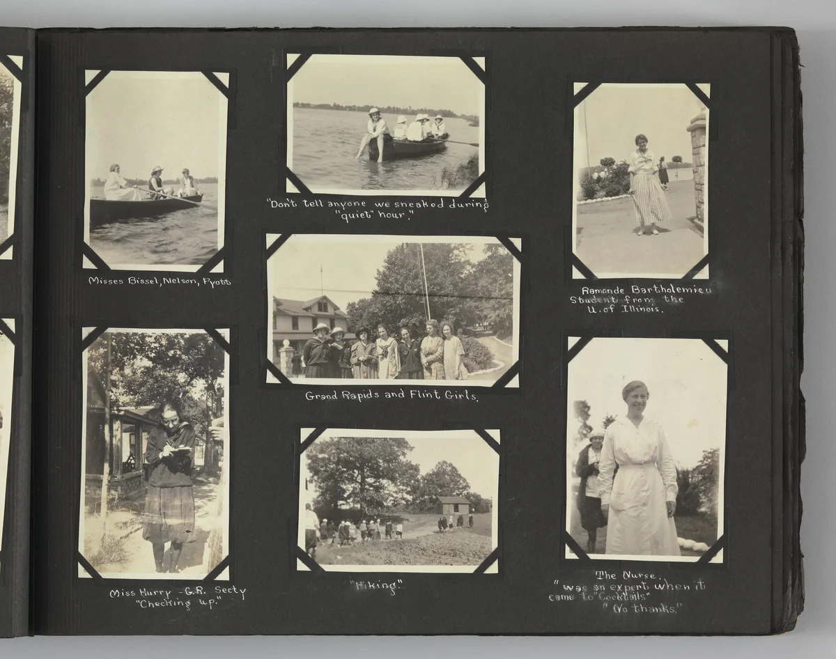 The Story of my Life and Friends as Told by Snapshots from Fourteen On by Blanche Parker, photograph, 1916