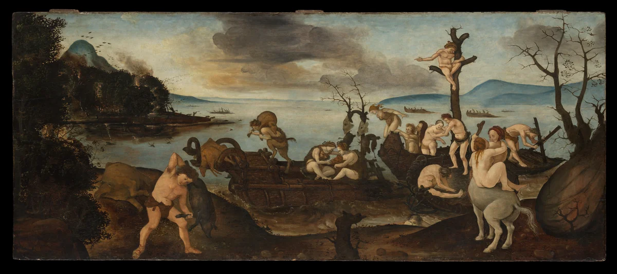 The Return from the Hunt by Piero di Cosimo, painting, 1494-1500
