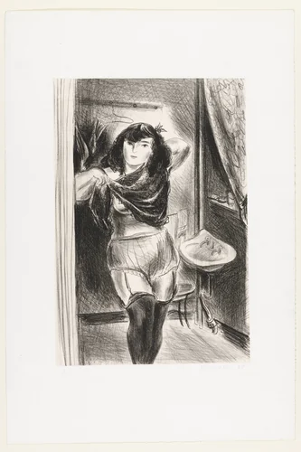 Dressing by Yasuo Kuniyoshi, print, 1928