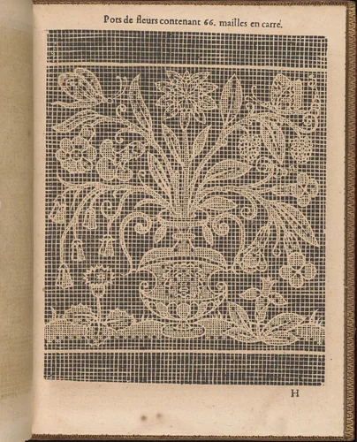La Pratique de l'Aiguille, page 28 (recto) by Matthias Mignerak, book, 1605