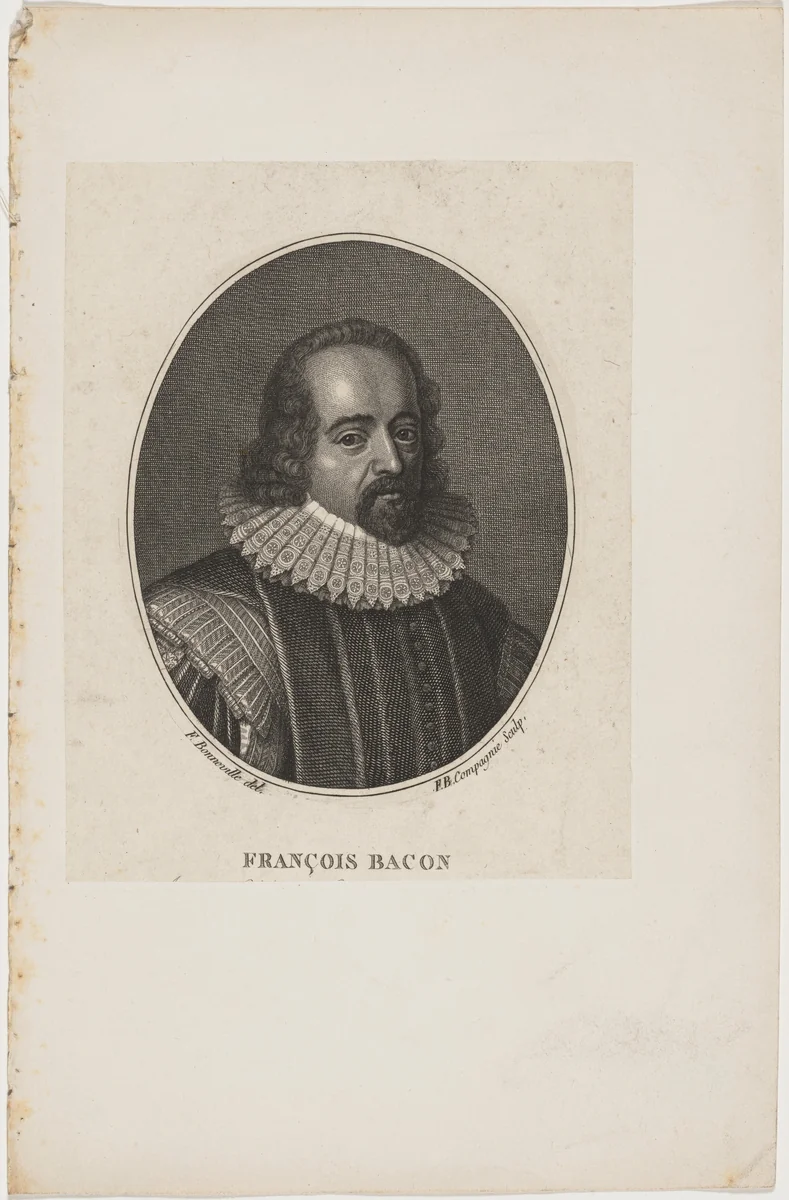 Francois Bacon by Jean Baptiste Compagnie, print, 1700-1799