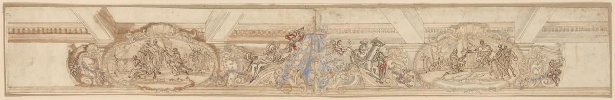 Decoration for Frieze by anonymous, drawing, 1500-1599