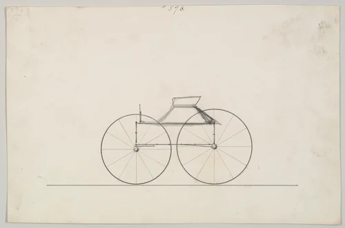 Road Wagon #578 by Brewster & Co., drawing, 1860-1870