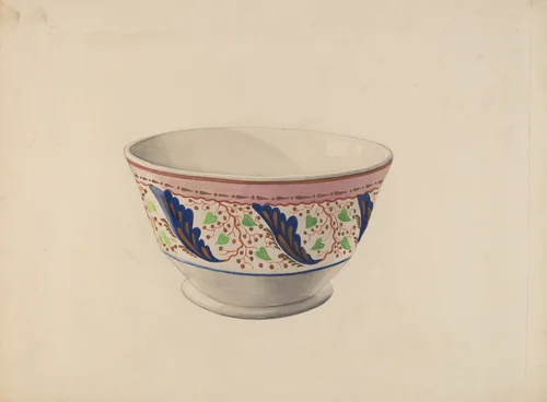 Soup Bowl by William Kerby, index of american design, 1936