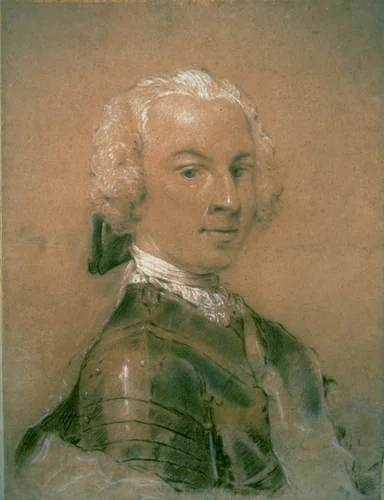 A Portrait of Ferdinand Ludwig, Count von Oeynhausen-Schulenburg by Giovanni Battista Piazzetta, drawing, 1720-1731