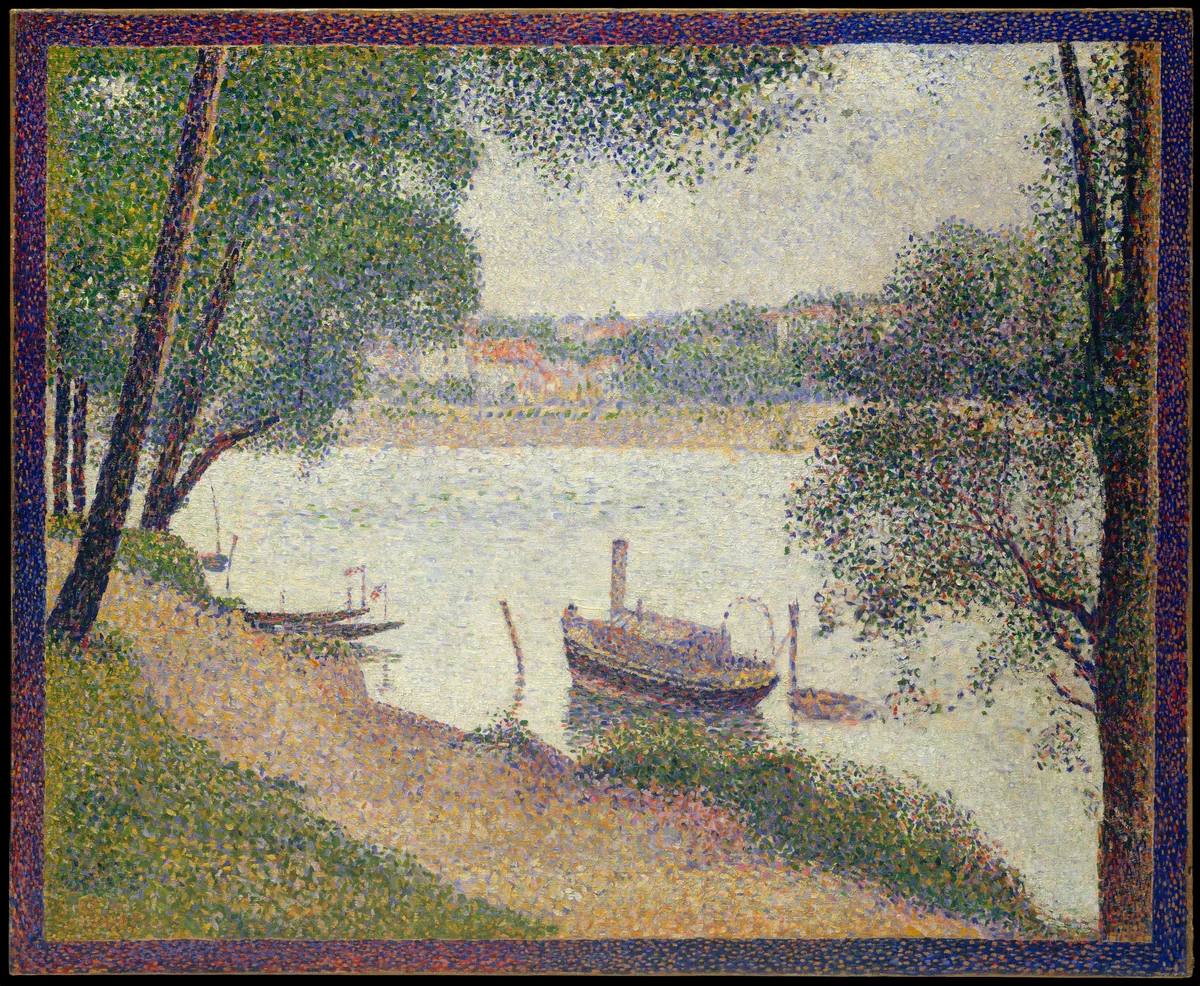 Gray Weather, Grande Jatte by Georges Seurat, painting, 1886-1888