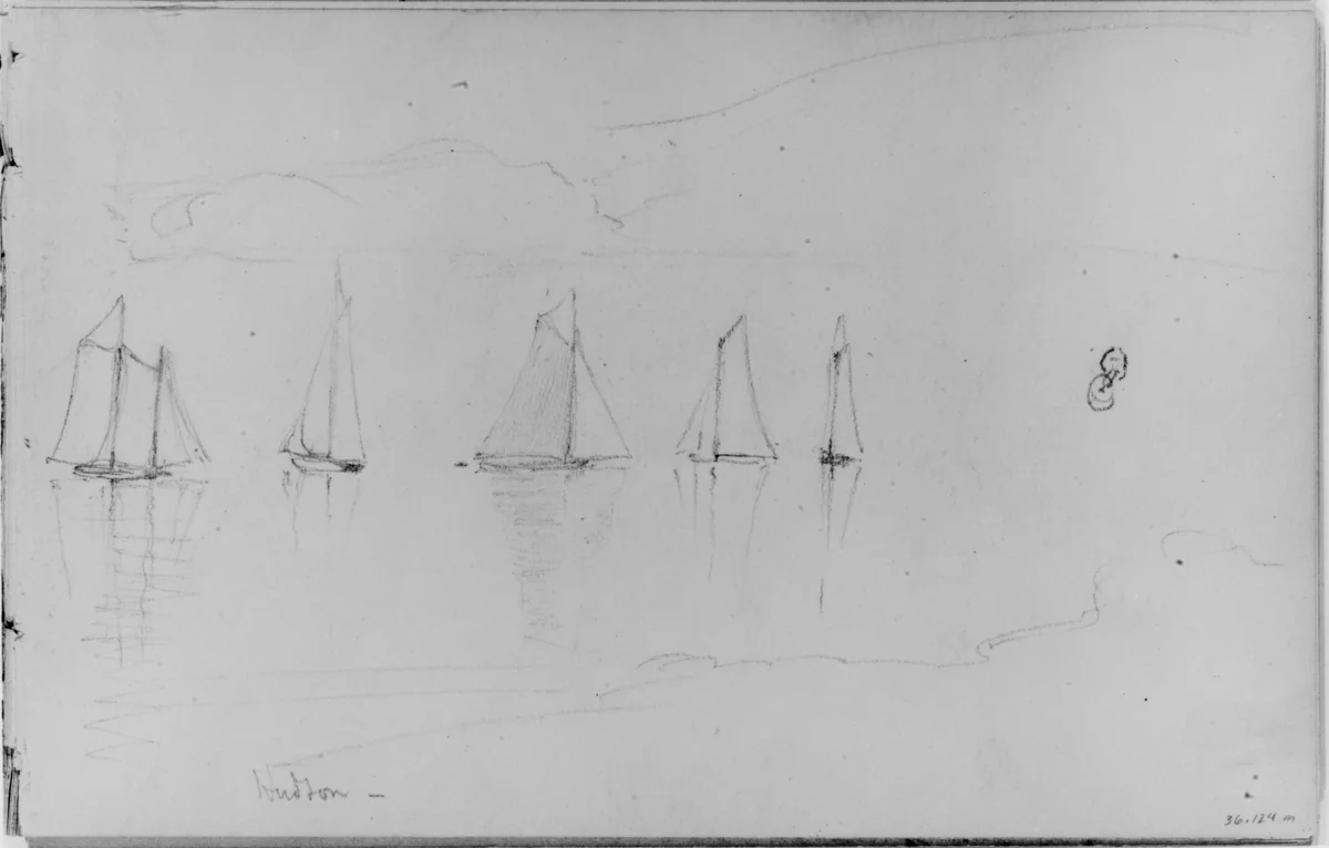 Hudson (from Sketchbook) by Daniel Huntington, artwork, 1870