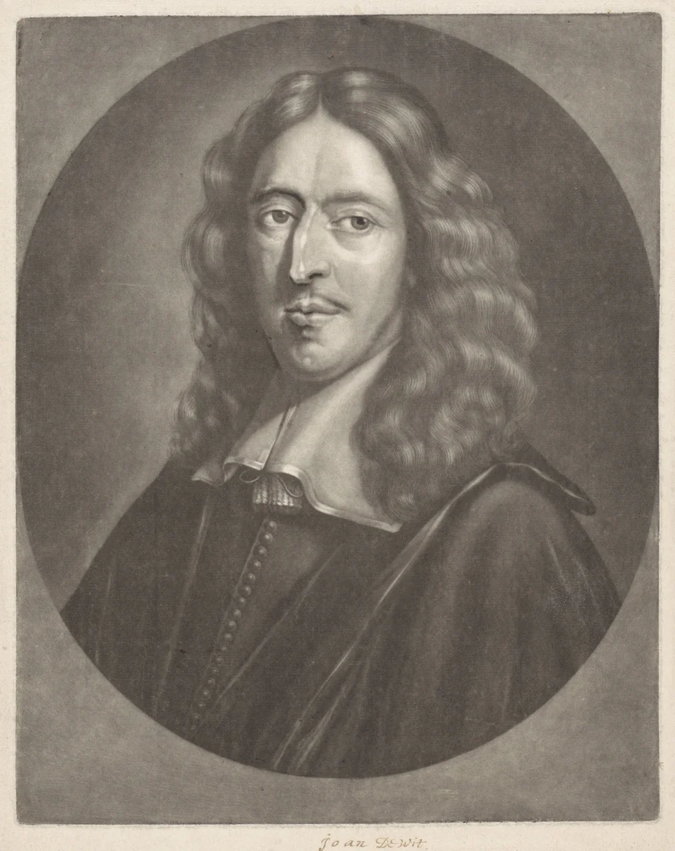 Portret van Johan de Witt by Abraham Bloteling, print, 1660-1690