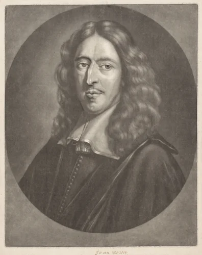 Portret van Johan de Witt by Abraham Bloteling, print, 1660-1690