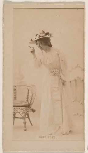 Hope Ross, from the Actresses series (N245) issued by Kinney Brothers to promote Sweet Caporal Cigarettes by Kinney Brothers Tobacco Company, photograph, 1890