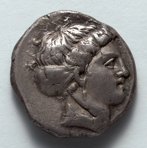 Stater: Head of Kore (obverse) by Unknown, metalwork, -345--335