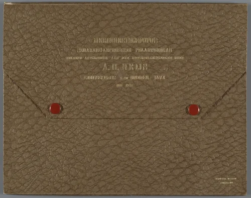 Map met herinneringsfoto's van het bezoek van A.H. Neijs, gouverneur van Midden-Java, aan Semarang-leprozerie Pelantoengan in mei 1931 by Otto Hisgen, book, 1931