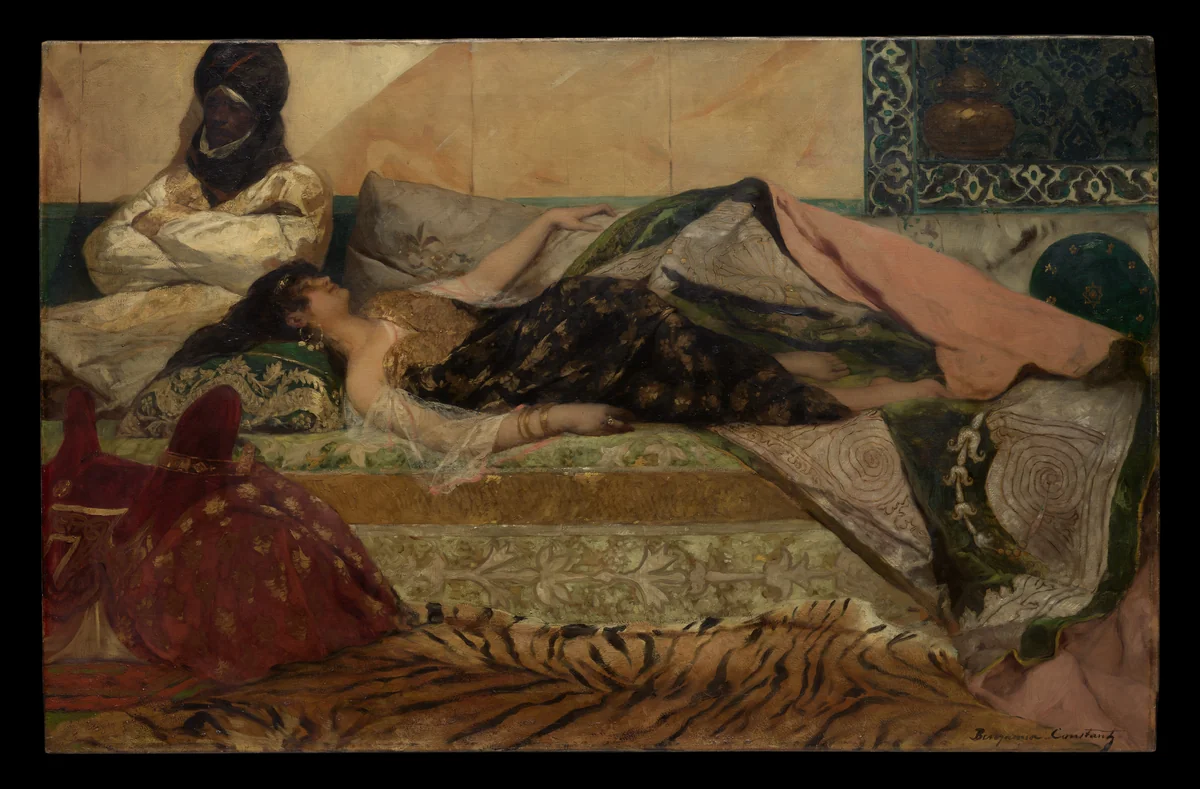 Odalisque by Benjamin-Constant, painting, 1865-1902