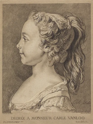 Marie-Rosalie Vanloo by Louis-Marin Bonnet
Carle Van Loo, print, 1764