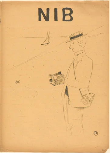 Nib or the Amateur Photographer (Nib ou le photographe-amateur) [right recto] by Henri de Toulouse-Lautrec, print, 1895