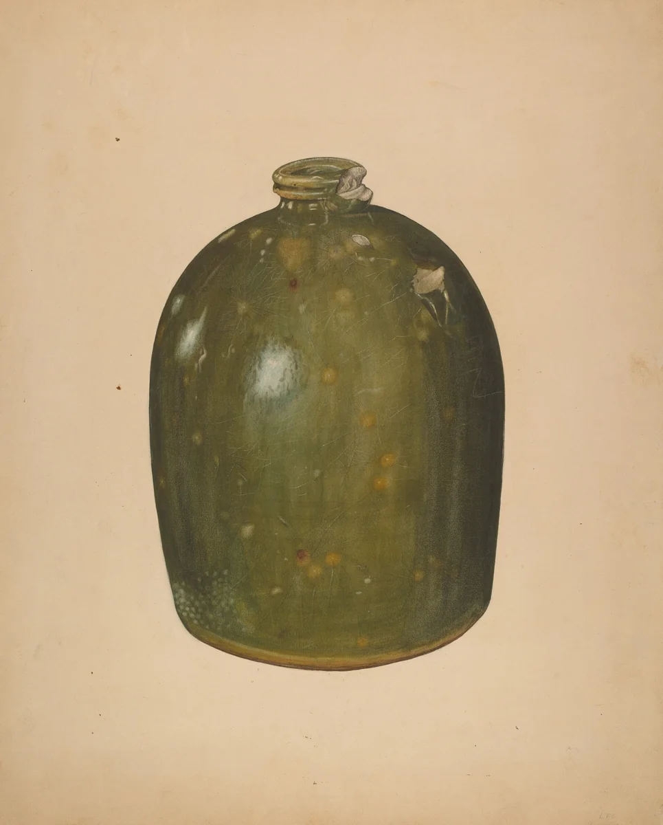 Jug by Lee Brown, index of american design, 1938