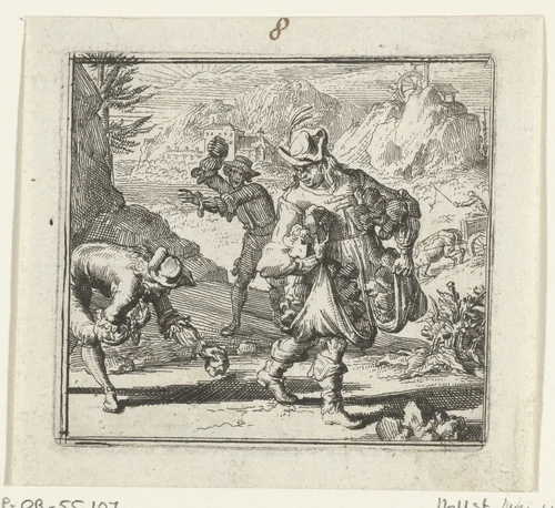 Illustratie voor de Decamerone van Boccaccio by Romeyn de Hooghe, print, 1697