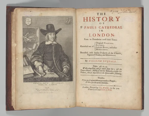 The History of St. Paul's Cathedral in London, From its Foundation until these Times by Sir William Dugdale, book, 1658