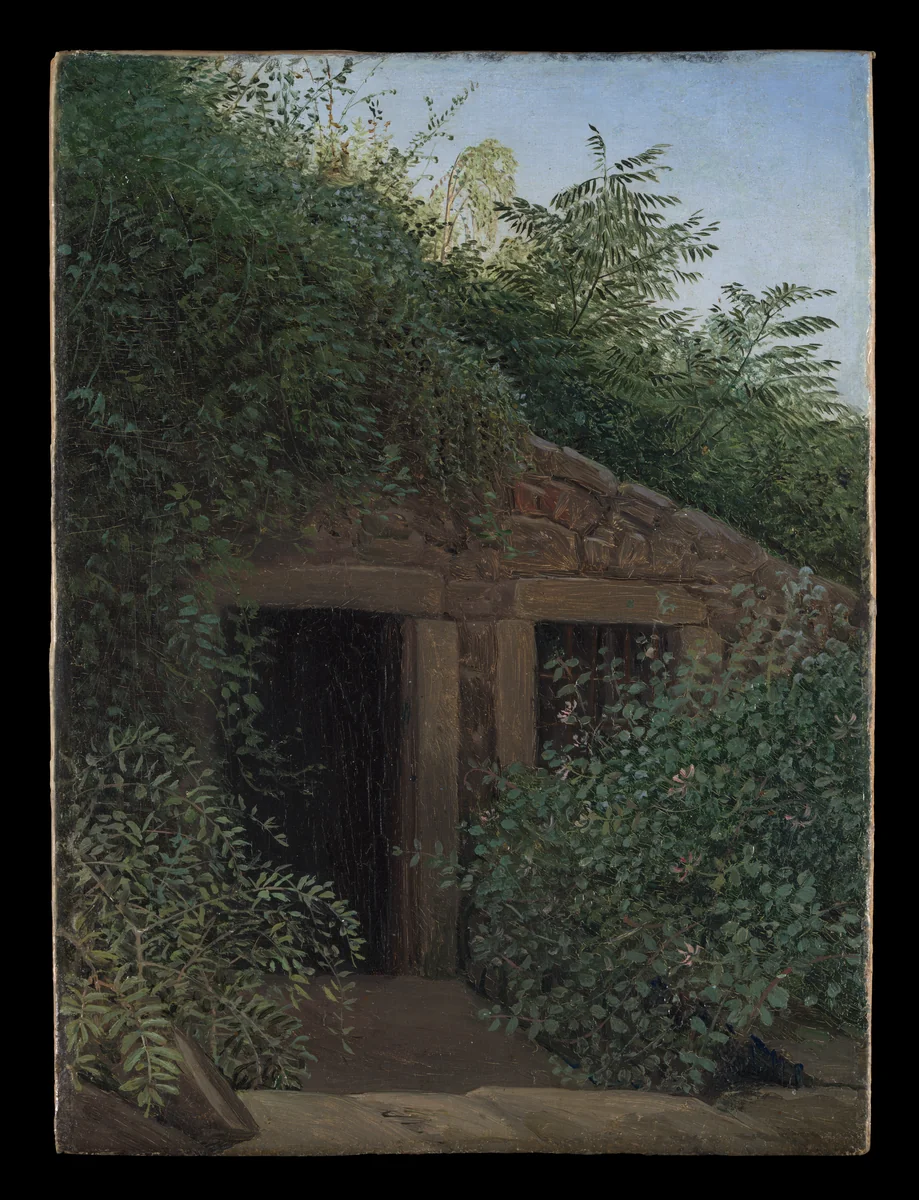 An Overgrown Mineshaft by Carl Gustav Carus, painting, 1819-1829