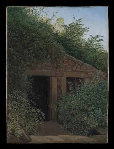 An Overgrown Mineshaft by Carl Gustav Carus, painting, 1819-1829