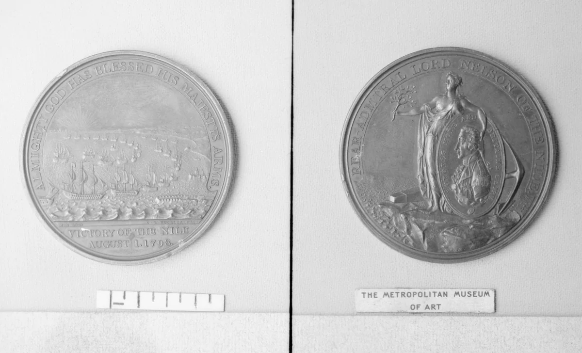 The Davidson Medal, in Honor of Lord Nelson, and the Victory of the Nile by Conrad Heinrich Küchler, metalwork, 1798