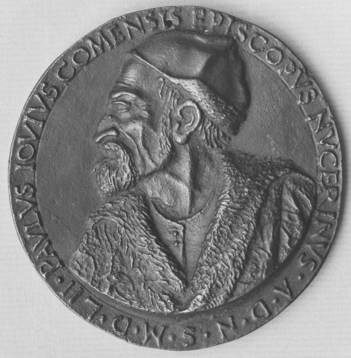 Paolo Giovio, Historian and Prelate, Bishop of Nocera (d. 1552) by Francesco da Sangallo, metalwork, 1552