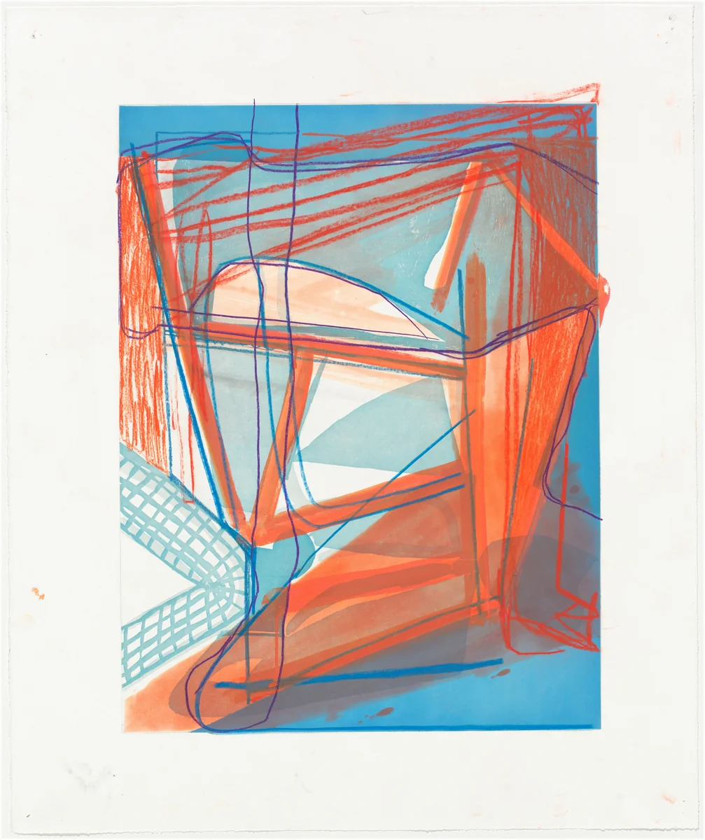 Untitled (working proof for unpublished print) by Amy Sillman, print, 2007