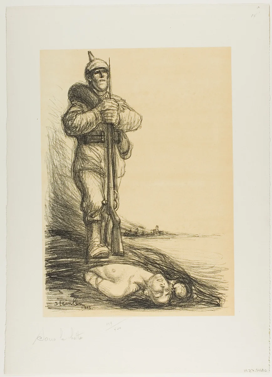 Under the Boot by Théophile Alexandre Steinlen, print, 1915