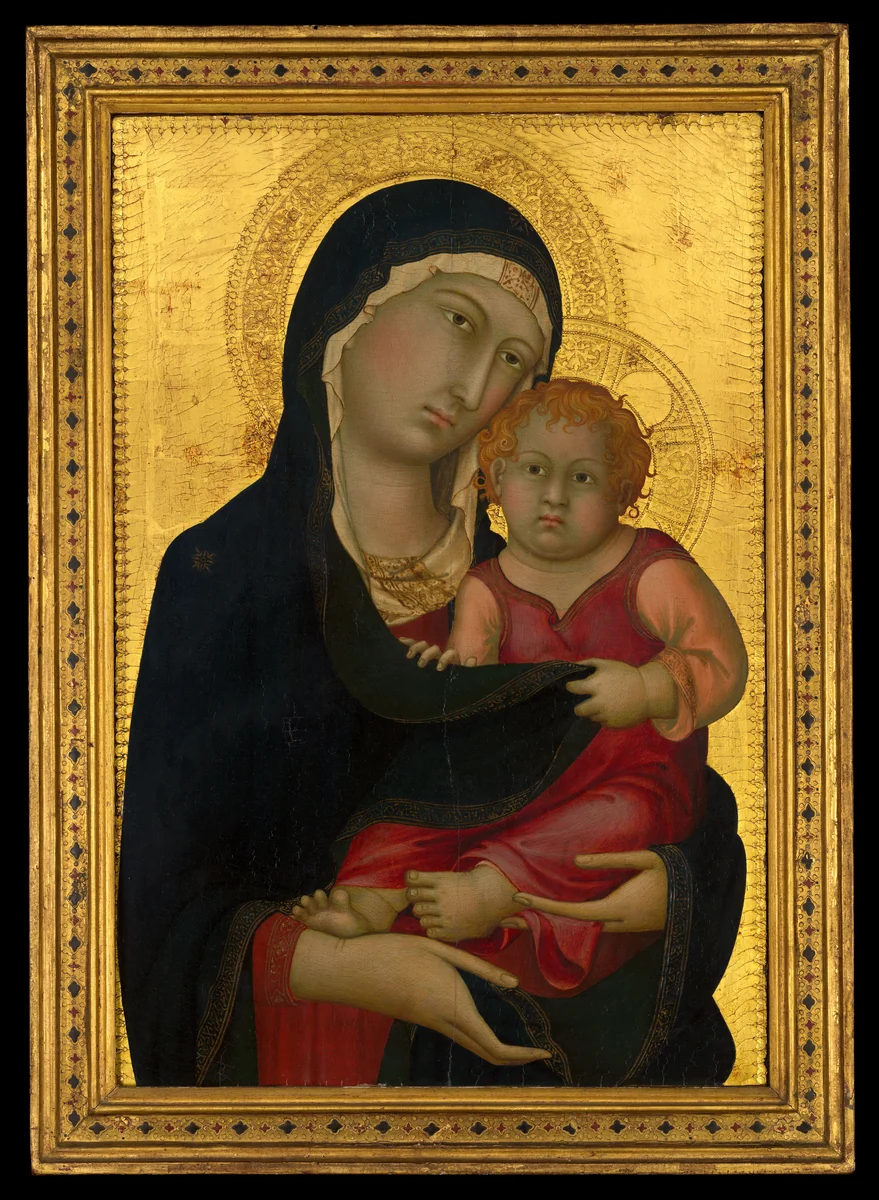 Madonna and Child by Simone Martini, painting, 1323-1329