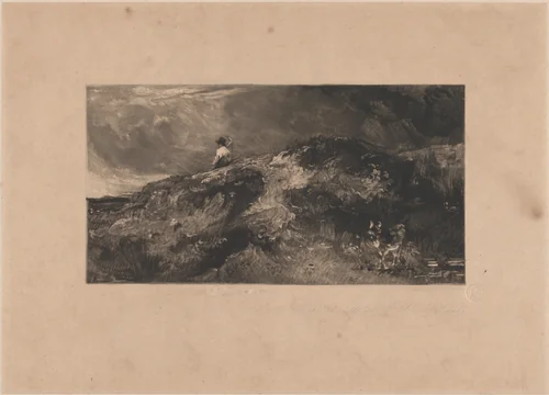 Hampstead Heath by David Lucas, print, 1829