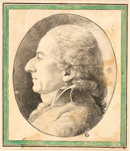 Profile Bust of a Man by Unknown Artist, drawing, 1700-1899