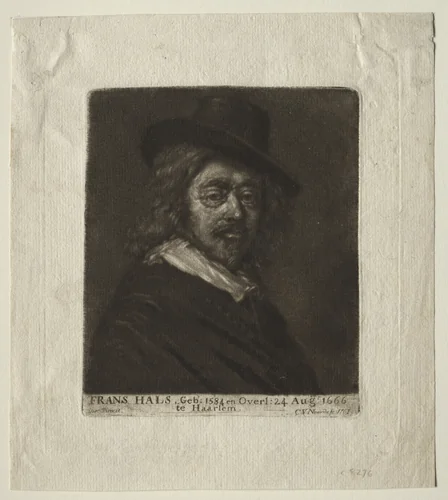 Frans Hals by Cornelis van Noorde, print, 1761